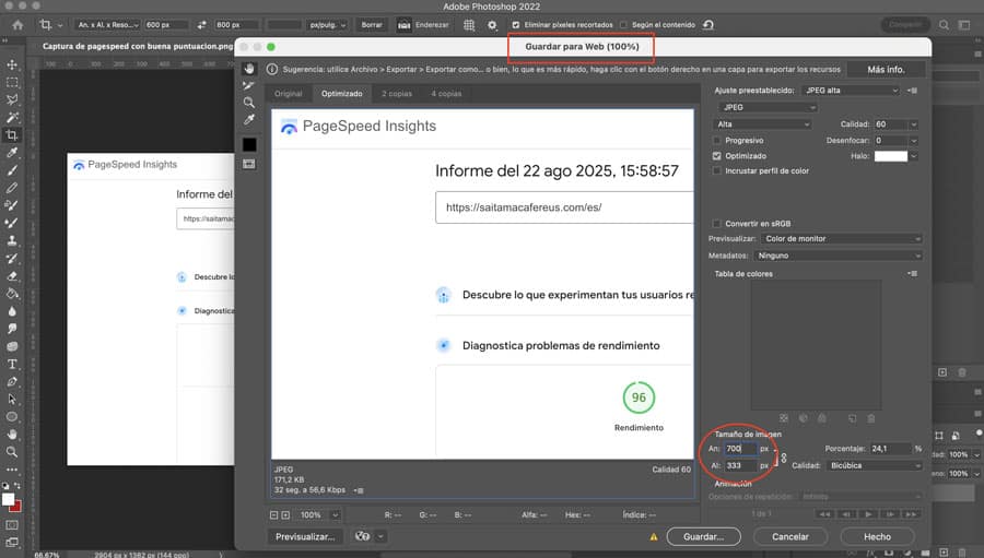 optimizar imágenes para SEO y acelerar tu web