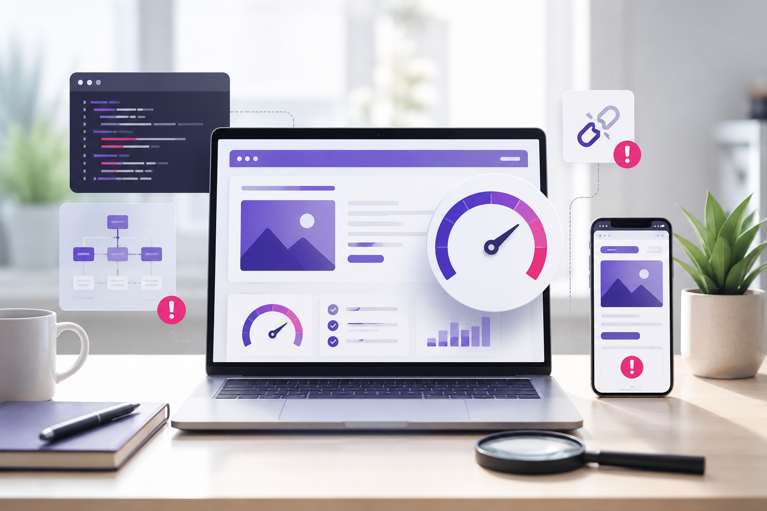 Revisión técnica de velocidad web y rendimiento móvil en una auditoría SEO